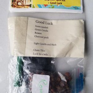 Wiccan / Pagan Beginner Spell Kit For Good Luck ~Brand New!~